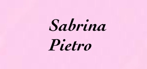 Sabrina and Pietro