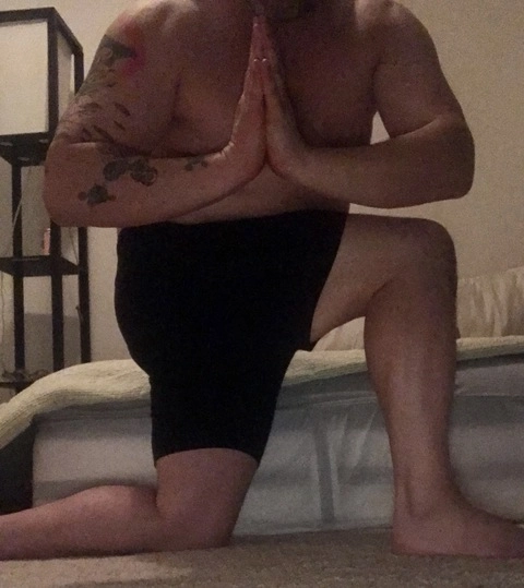 Naked yoga with daddy