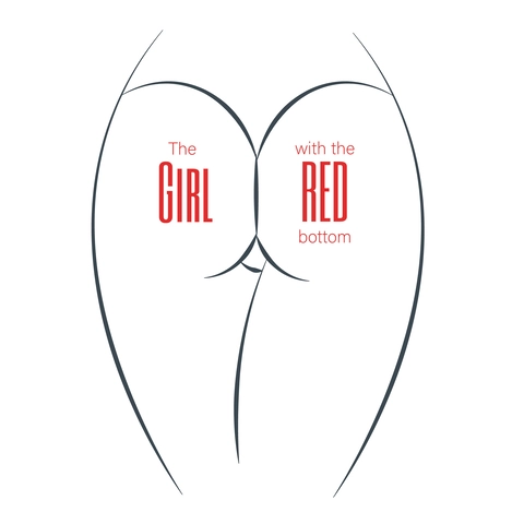 The girl with the red bottom