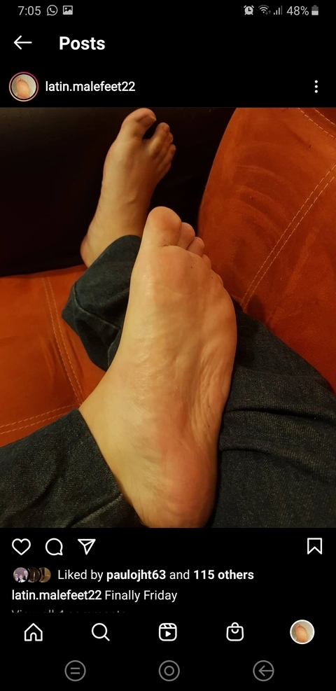 Latin Male Feet