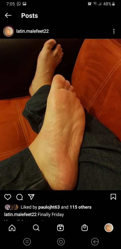 Latin Male Feet OnlyFans Picture