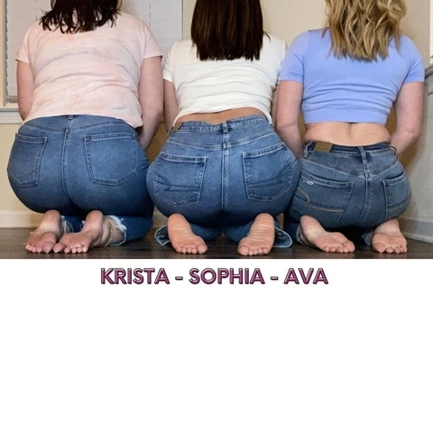 The Tootsie Trio 🖤 Ava | Krista | Sophia OnlyFans Picture